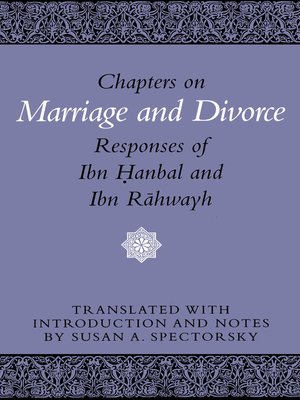 cover image of Chapters on Marriage and Divorce